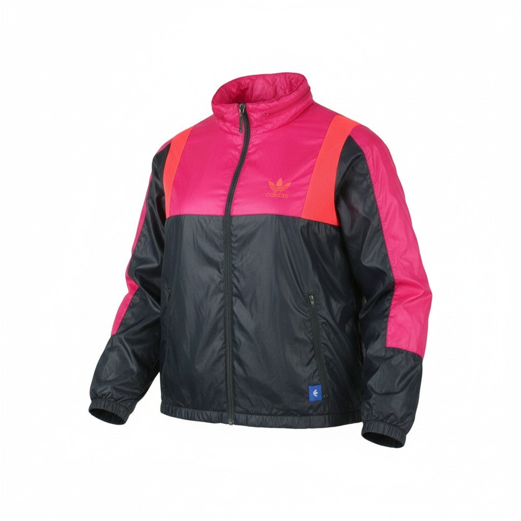 ADIDAS Women Jacket EU38 Windbreaker Hidden Hood Full Zip Lightweight