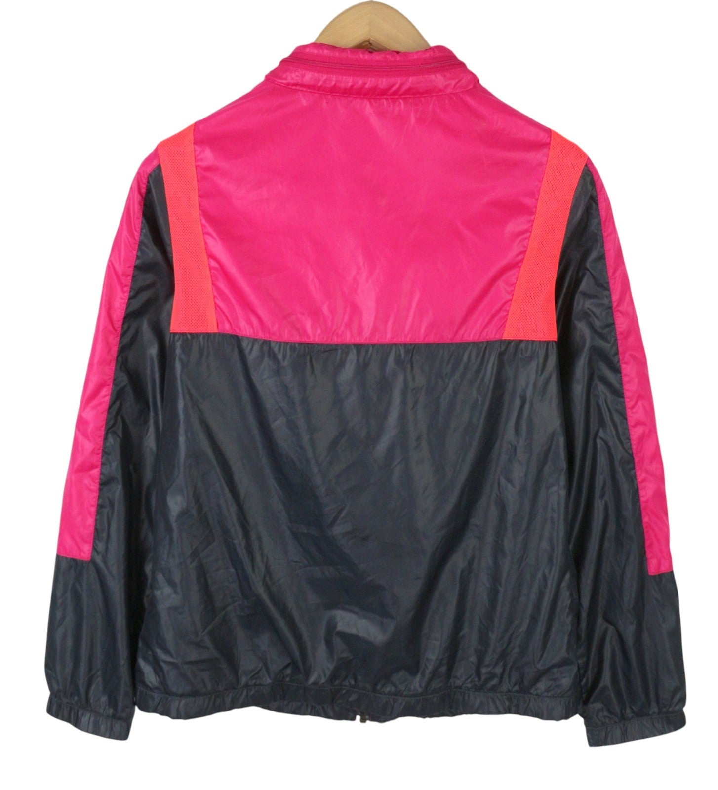 ADIDAS Women Jacket EU38 Windbreaker Hidden Hood Full Zip Lightweight