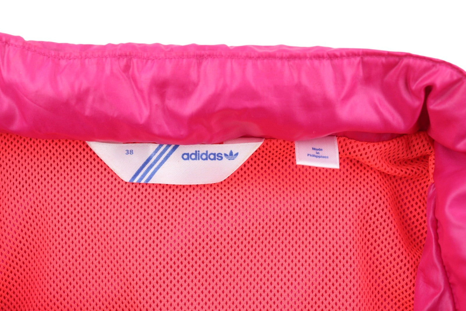 ADIDAS Women Jacket EU38 Windbreaker Hidden Hood Full Zip Lightweight