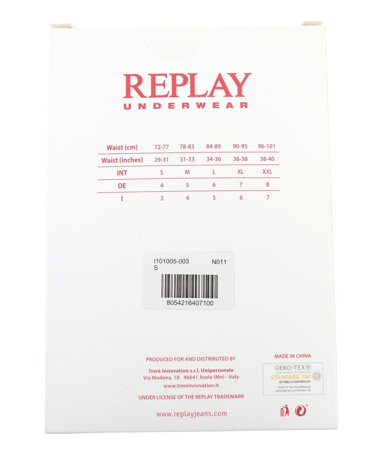 REPLAY Men Underwear S Black Elastic Waist Cotton Stretch Trunks 2 Pack