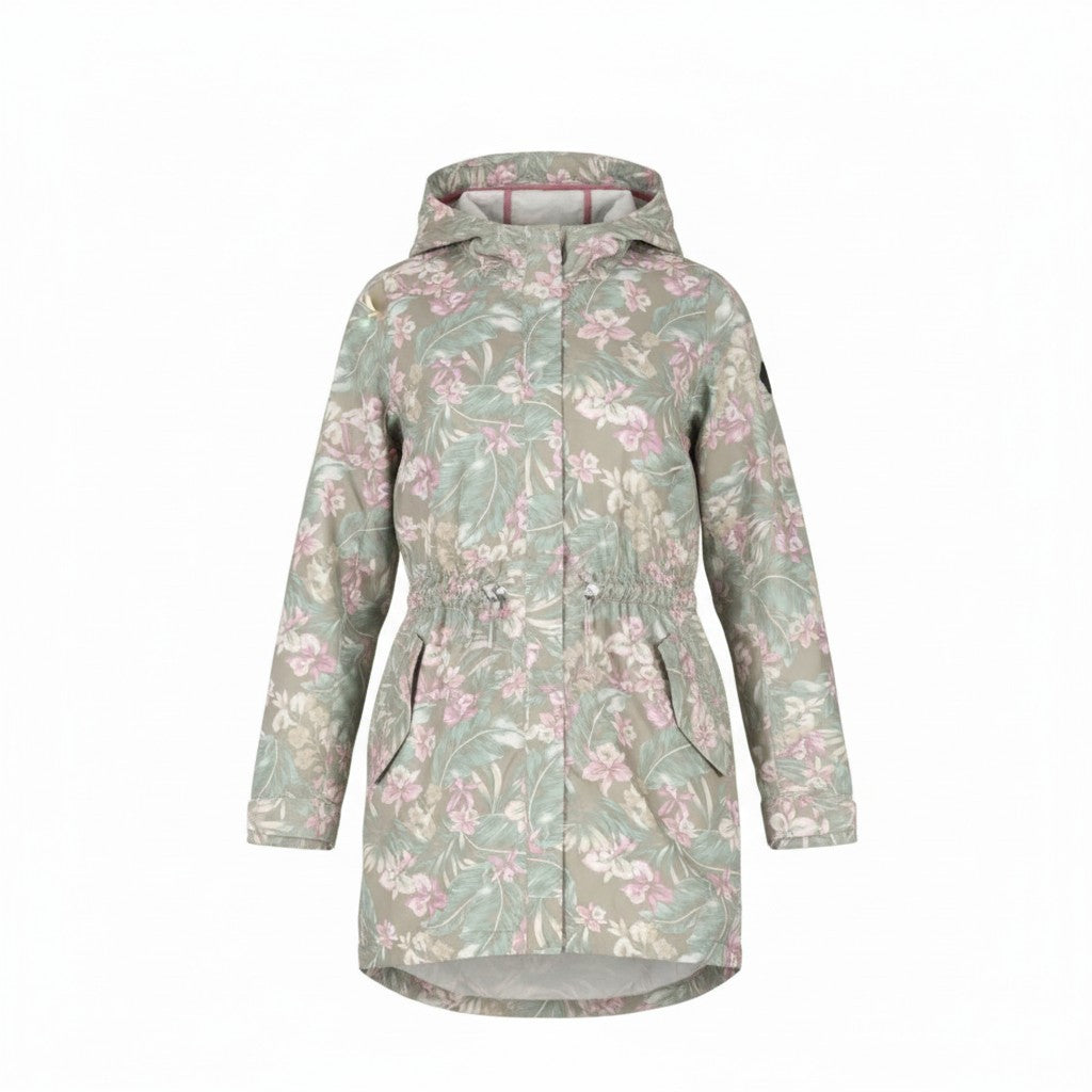 O'NEILL Adventure Women Jacket M Floral Print Internal Shoulder Straps Parka