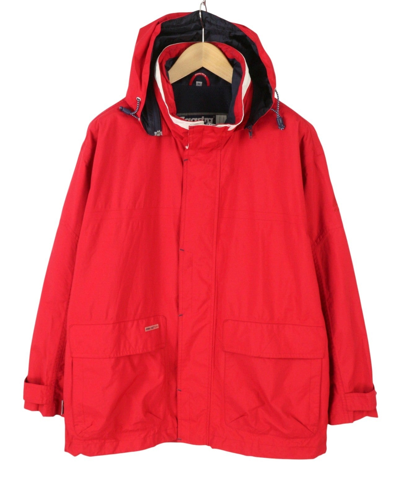 GAASTRA Watergear Men Jacket M Red Hooded Full Zip Lightweight