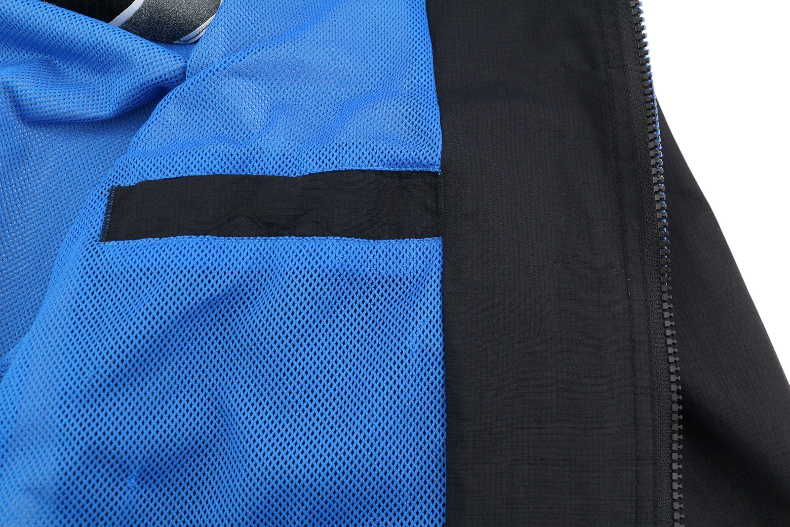 SUPERDRY Windcheater Men Jacket XL Black Triple Zip Hooded Lightweight