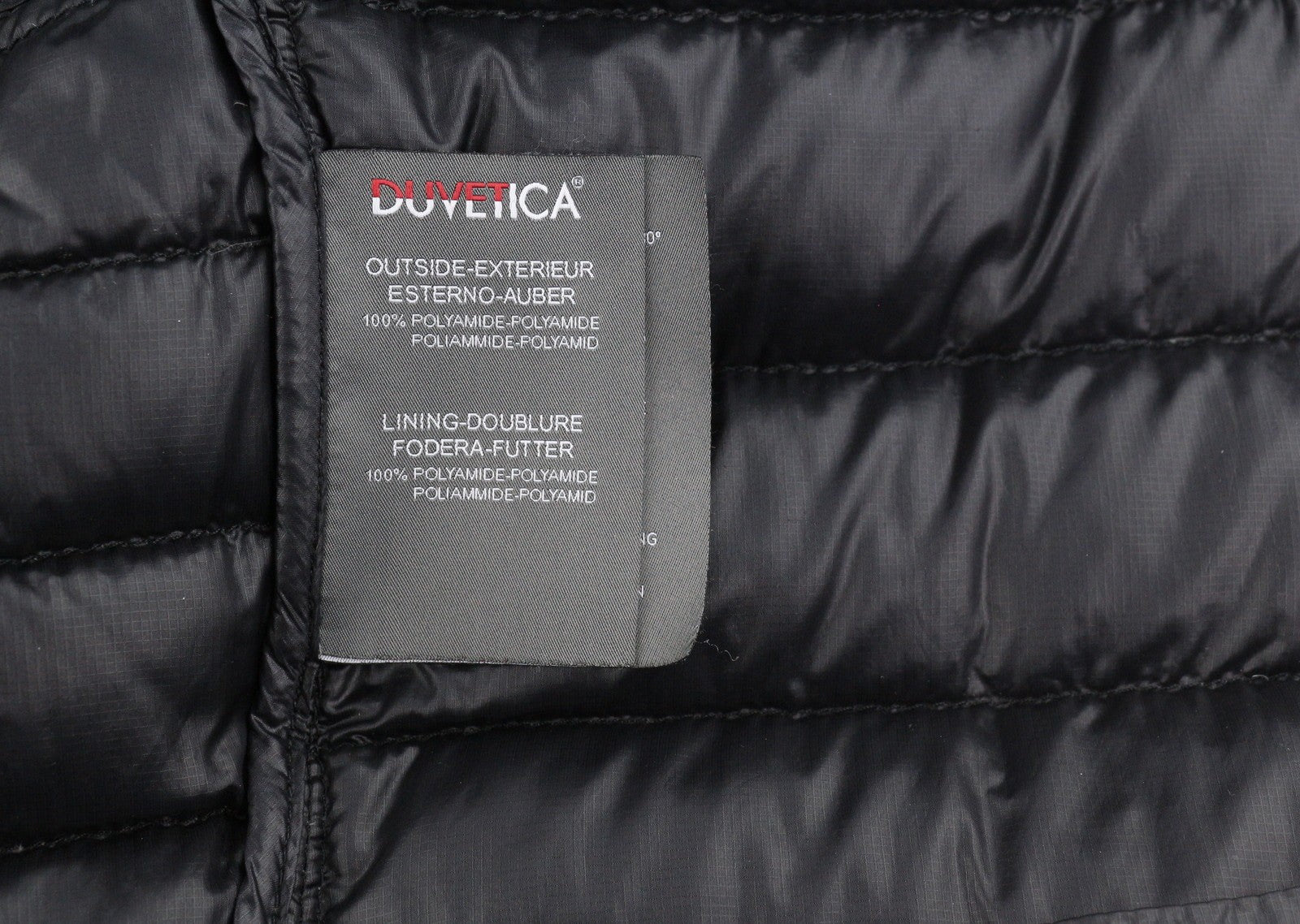 DUVETICA Women Jacket 42 M Black Down Filled Quilted Hooded Full Zip Puffer