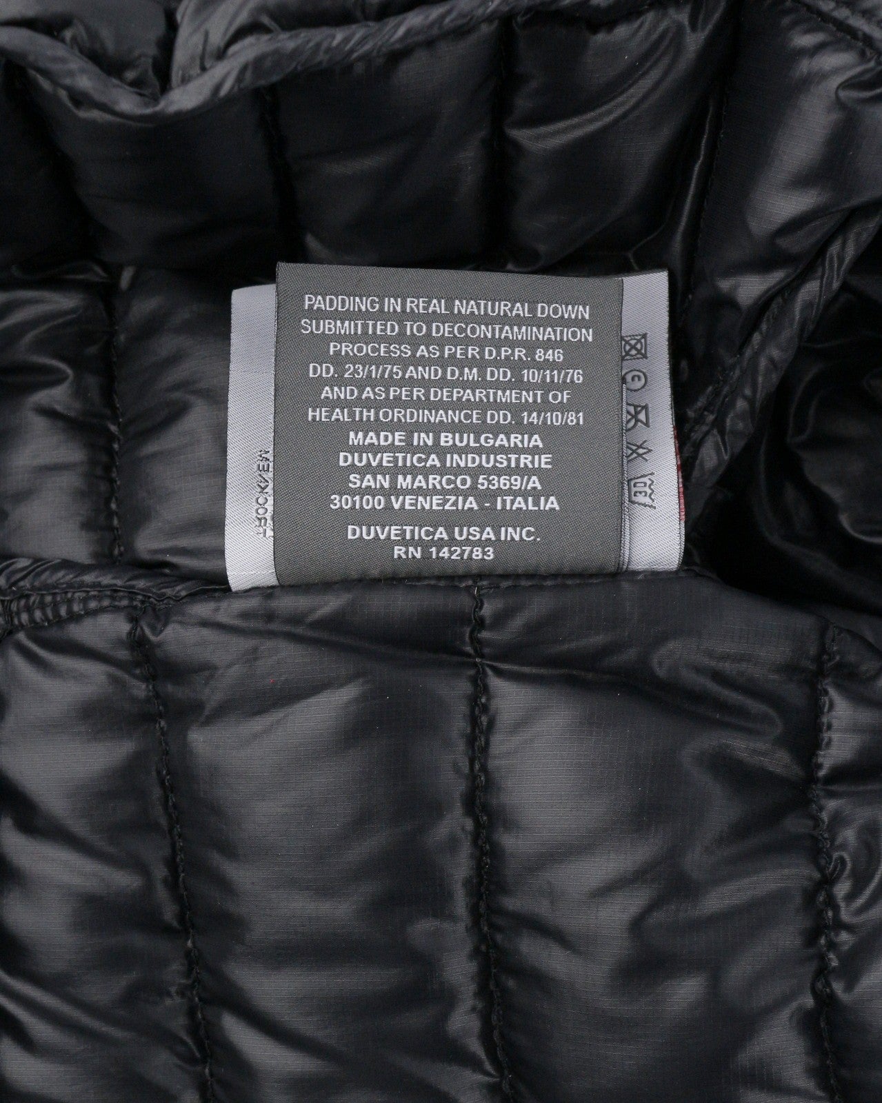 DUVETICA Women Jacket 42 M Black Down Filled Quilted Hooded Full Zip Puffer