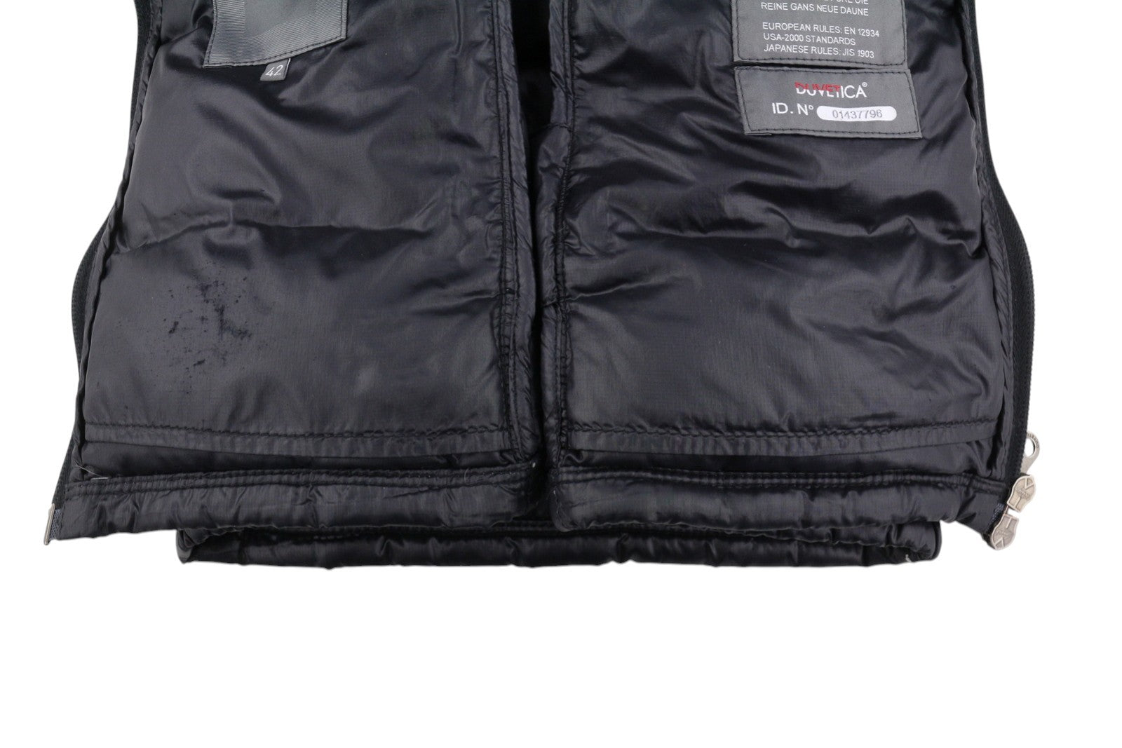 DUVETICA Women Jacket 42 M Black Down Filled Quilted Hooded Full Zip Puffer