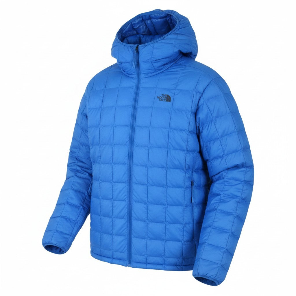 THE NORTH FACE Thermoball Eco Men Jacket XL Blue Padded Quilted Hooded Full Zip