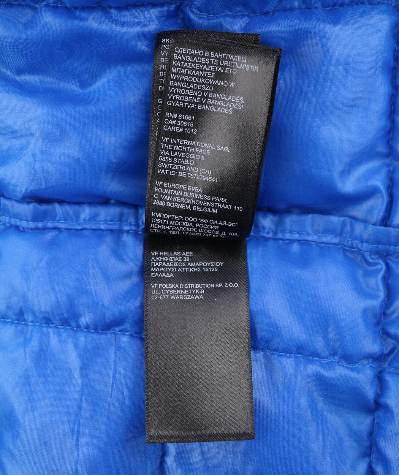 THE NORTH FACE Thermoball Eco Men Jacket XL Blue Padded Quilted Hooded Full Zip