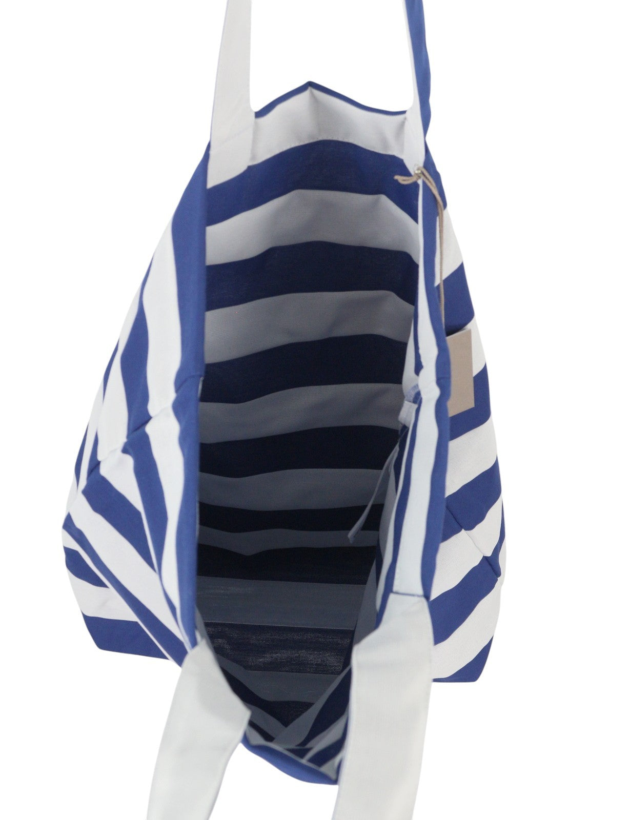 GANT UV Stripe Women Bag OS Yankee Blue White Beach Tote Shopper Lightweight
