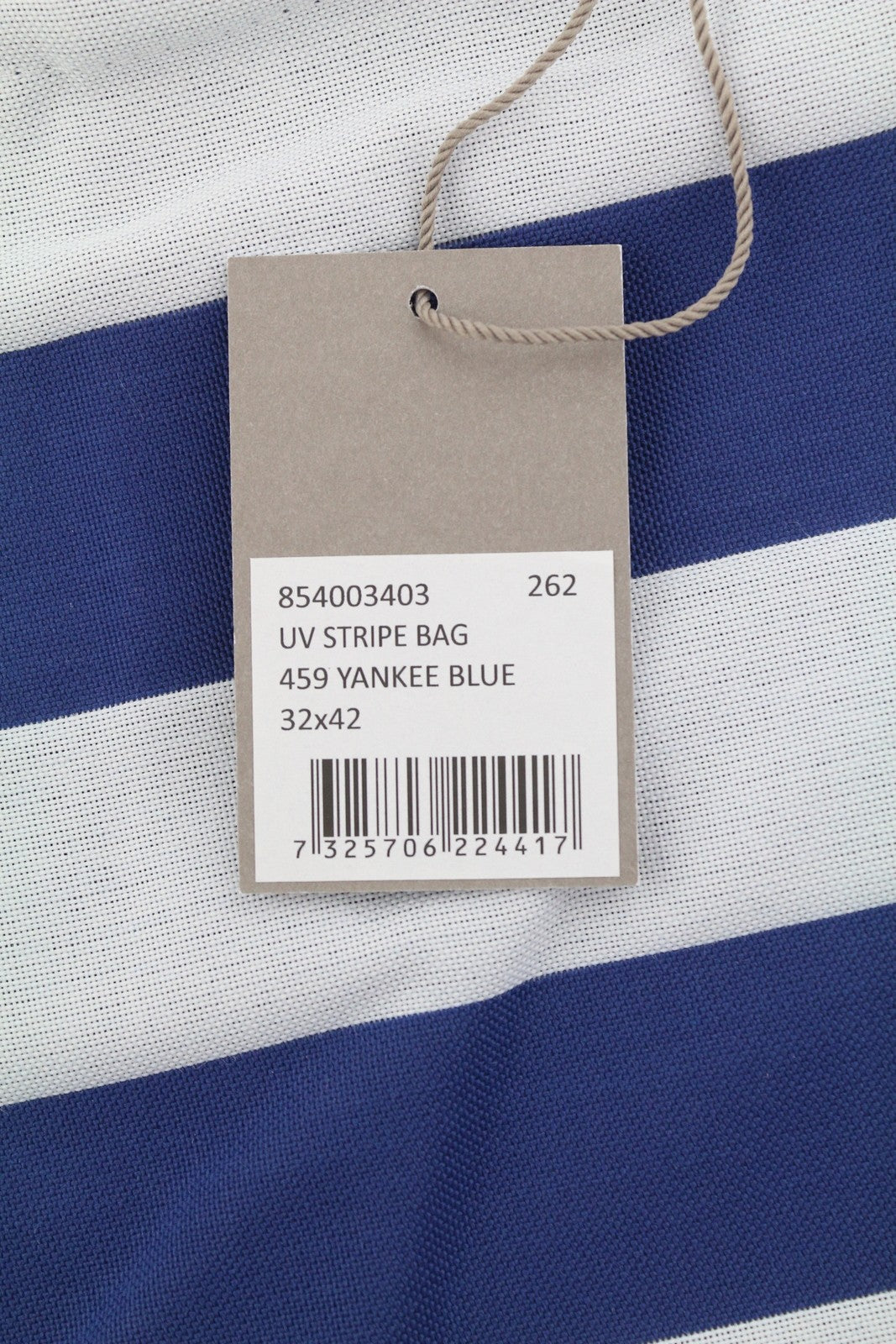 GANT UV Stripe Women Bag OS Yankee Blue White Beach Tote Shopper Lightweight