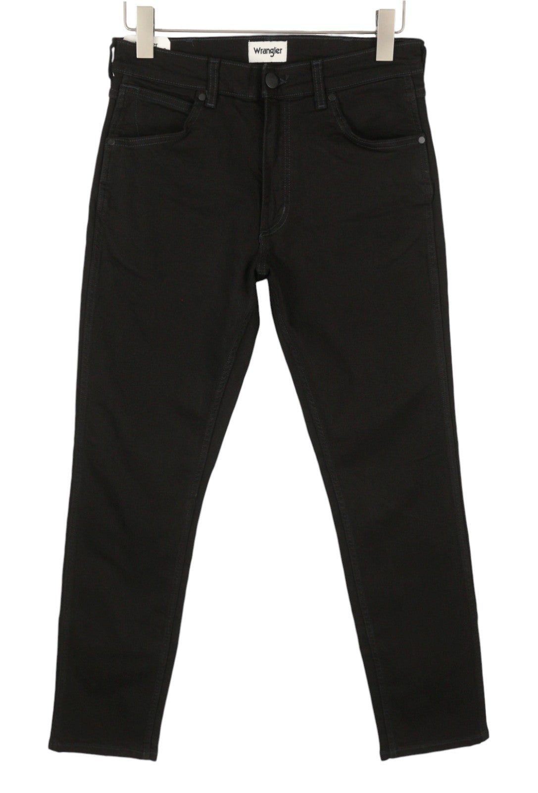 WRANGLER Greensboro Men Jeans W30/L32 Black Slim Stretch Zip Fly Denim