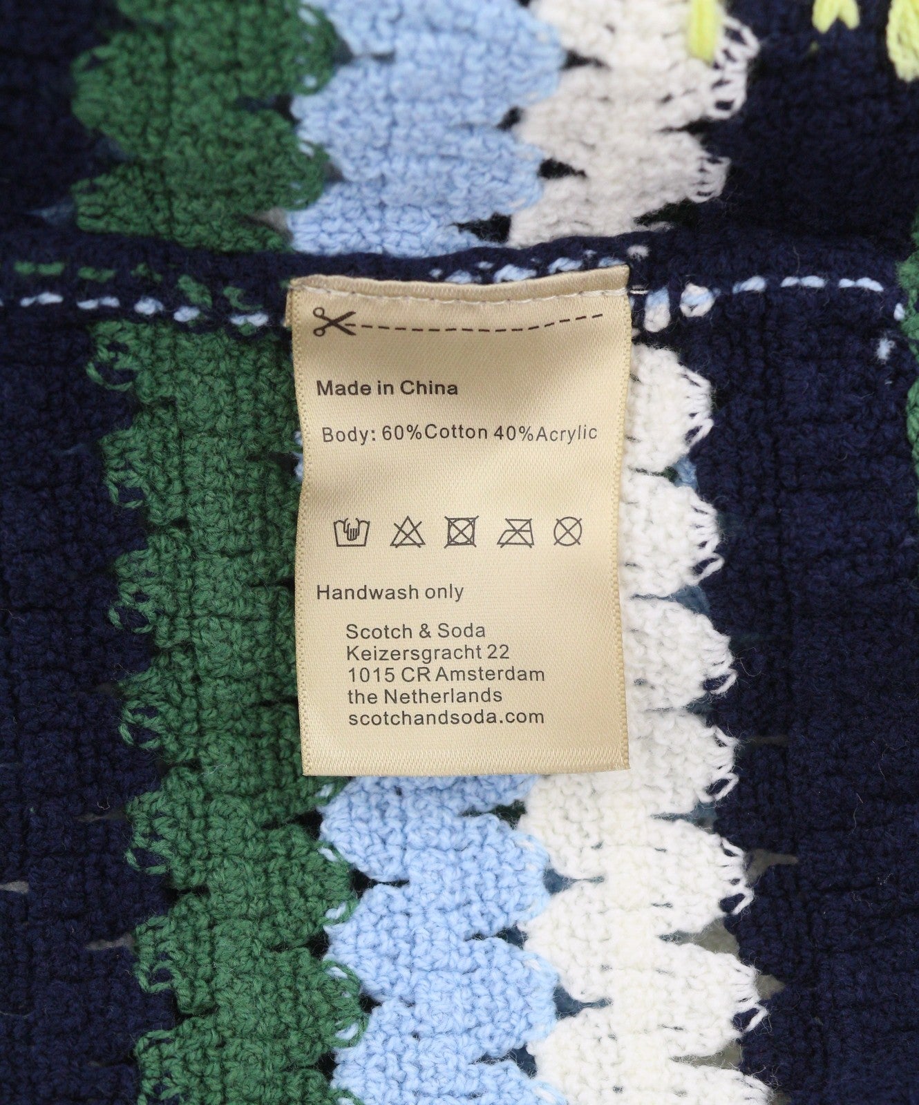 SCOTCH & SODA Men Jumper L Striped Open Knit Button-Up Cardigan