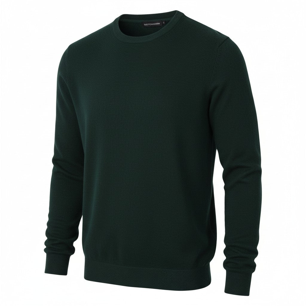 SCOTCH & SODA Men Jumper M Sea Green Waffle Knit Crew Neck Pull On
