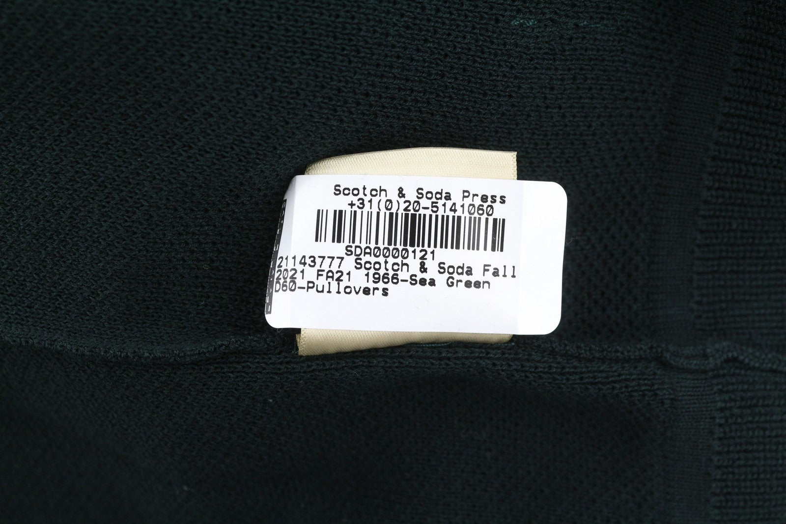 SCOTCH & SODA Men Jumper M Sea Green Waffle Knit Crew Neck Pull On