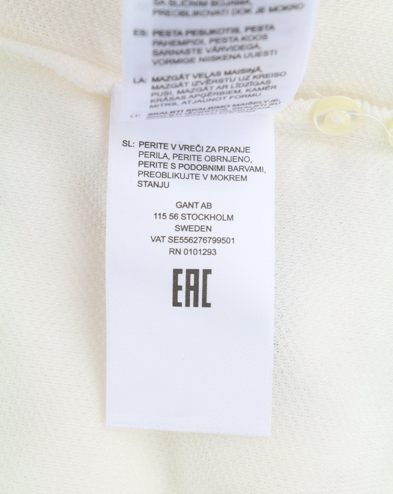 GANT Rope Icon SS Pique Women T-Shirt M Eggshell Polo Textured Short Sleeve