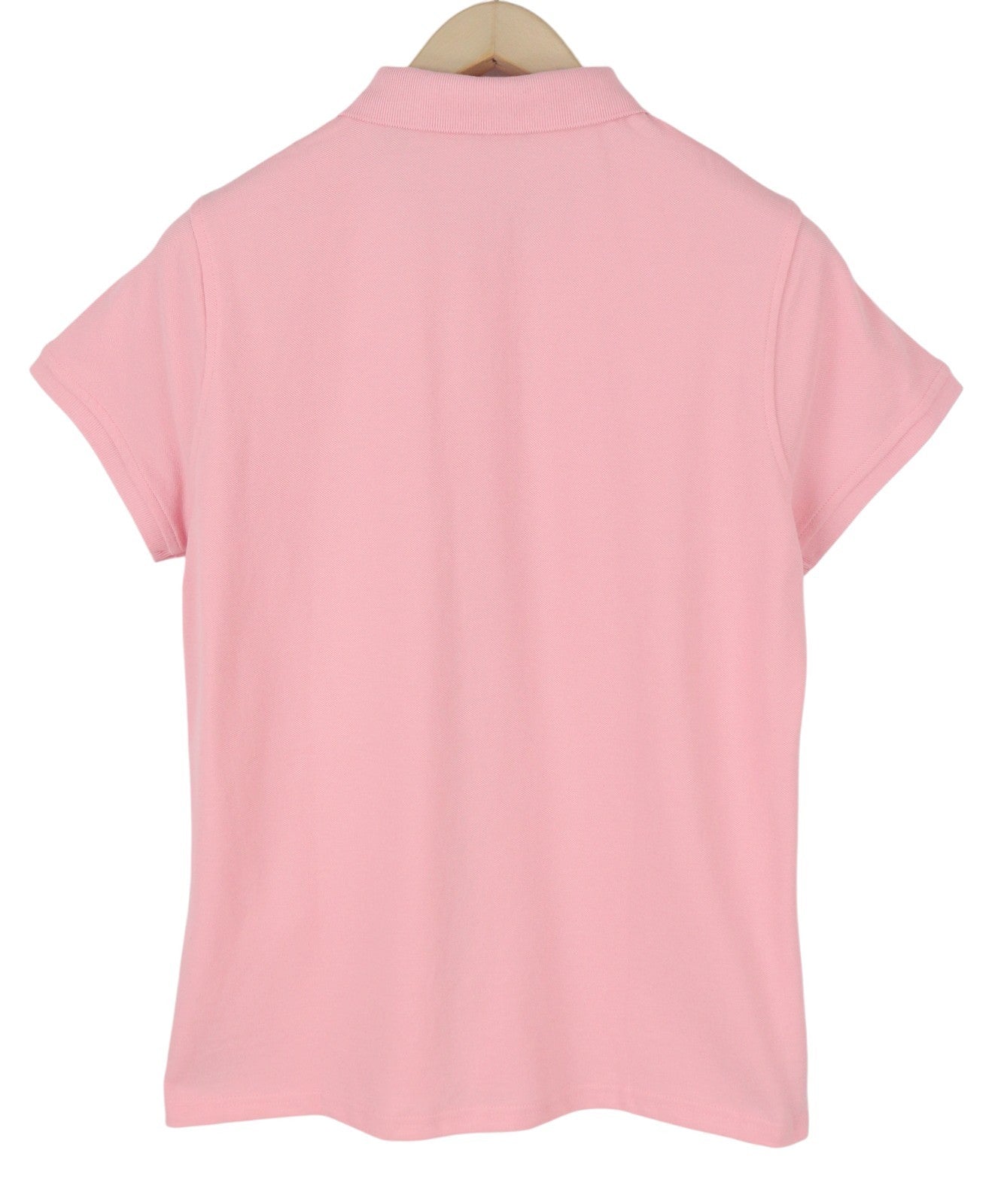 GANT Summer Pique Women T-Shirt XL Preppy Pink Polo Textured Short Sleeve