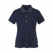 GANT Sunfaded Polo Pique Women T-Shirt S Evening Blue Faded Polo Short Sleeve
