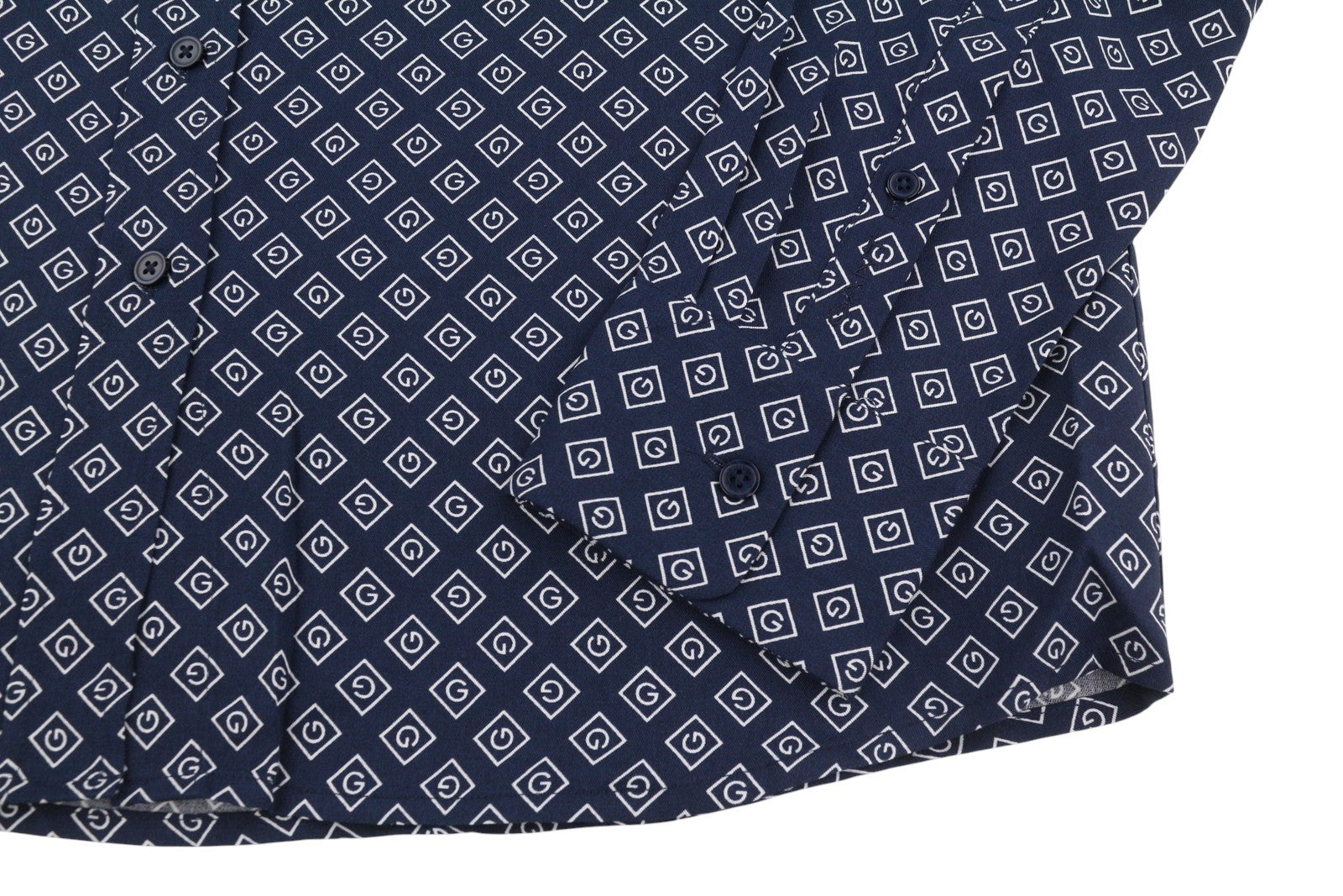 GANT Icon Weave Shirt Women Dress EU34 Marine Button Belted Long Sleeve