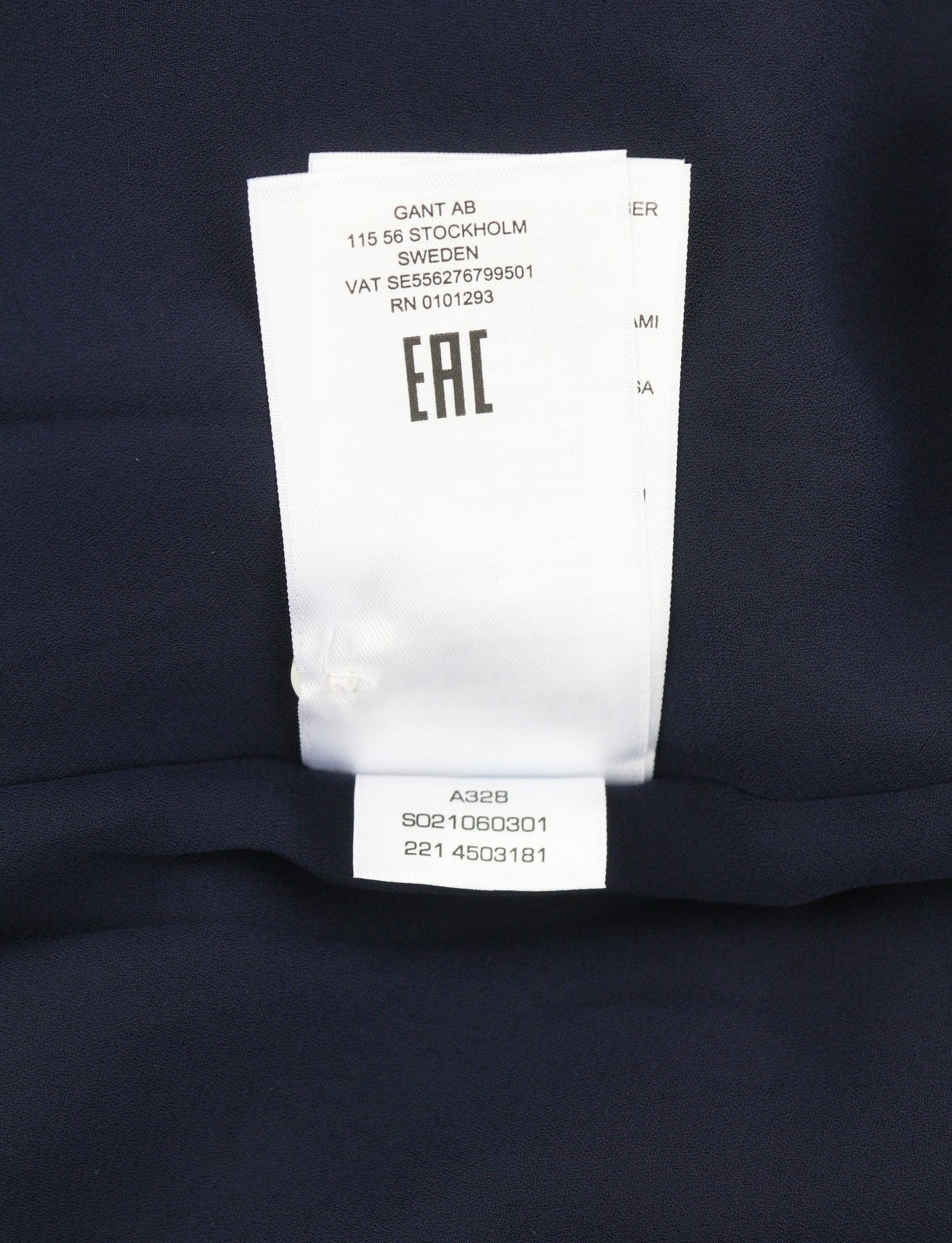 GANT Wild Floral Boatneck Women Dress EU36 Classic Blue Mini Crew Short Sleeve