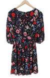 Dress Wild Floral Boatneck