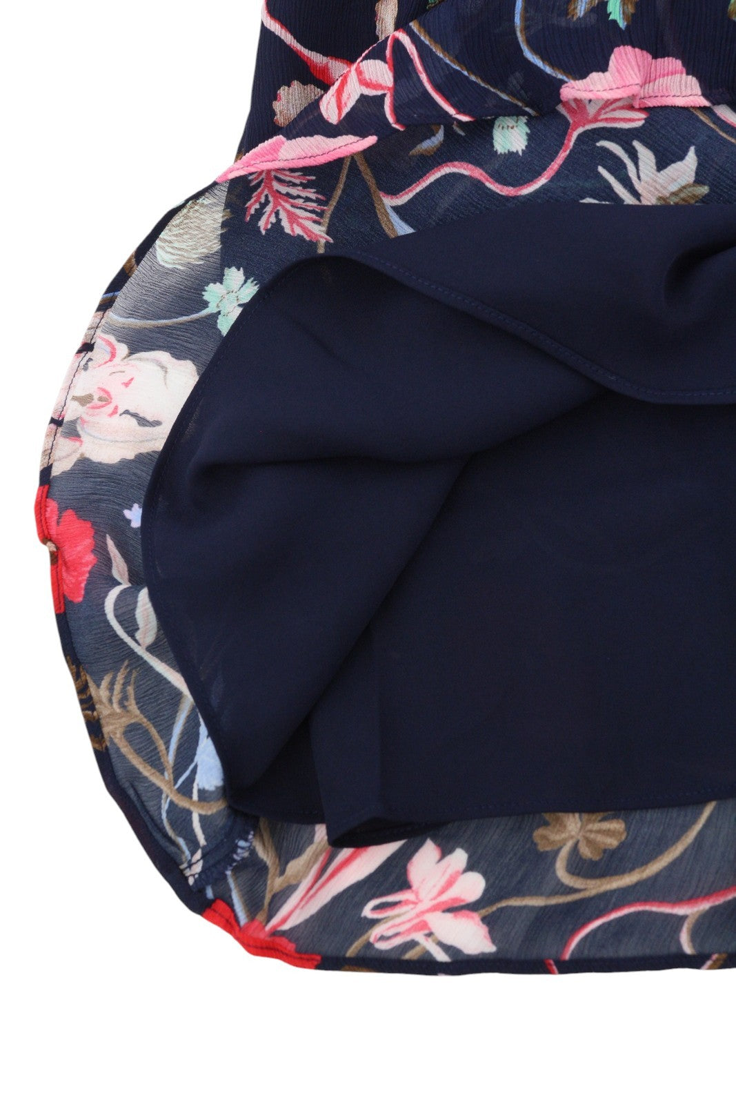 GANT Wild Floral Boatneck Women Dress EU36 Classic Blue Mini Crew Short Sleeve