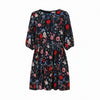 Dress Wild Floral Boatneck