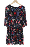 Dress Wild Floral Boatneck