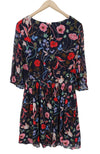 Dress Wild Floral Boatneck