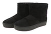 Boots Ankle Eyelike Black Suede