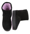 Boots Ankle Eyelike Black Suede