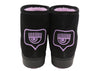 Boots Ankle Eyelike Black Suede