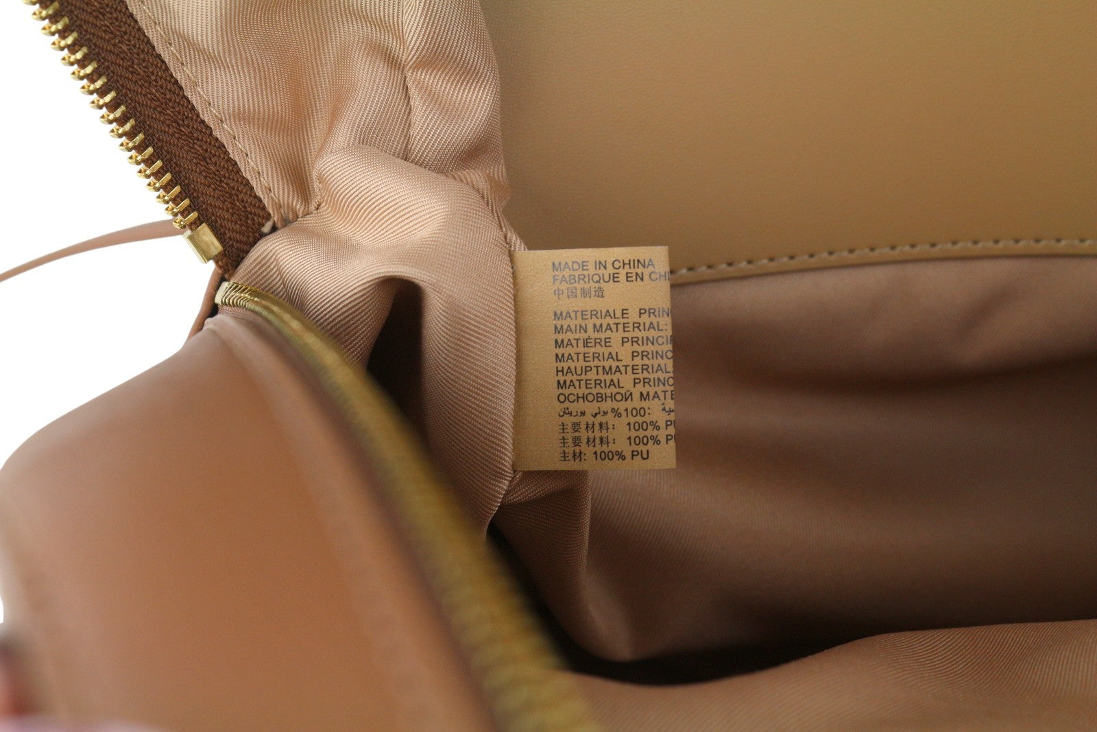 LOVE MOSCHINO Zaino PU Cammello Women Bag OS Brown Logo Zip Backpack