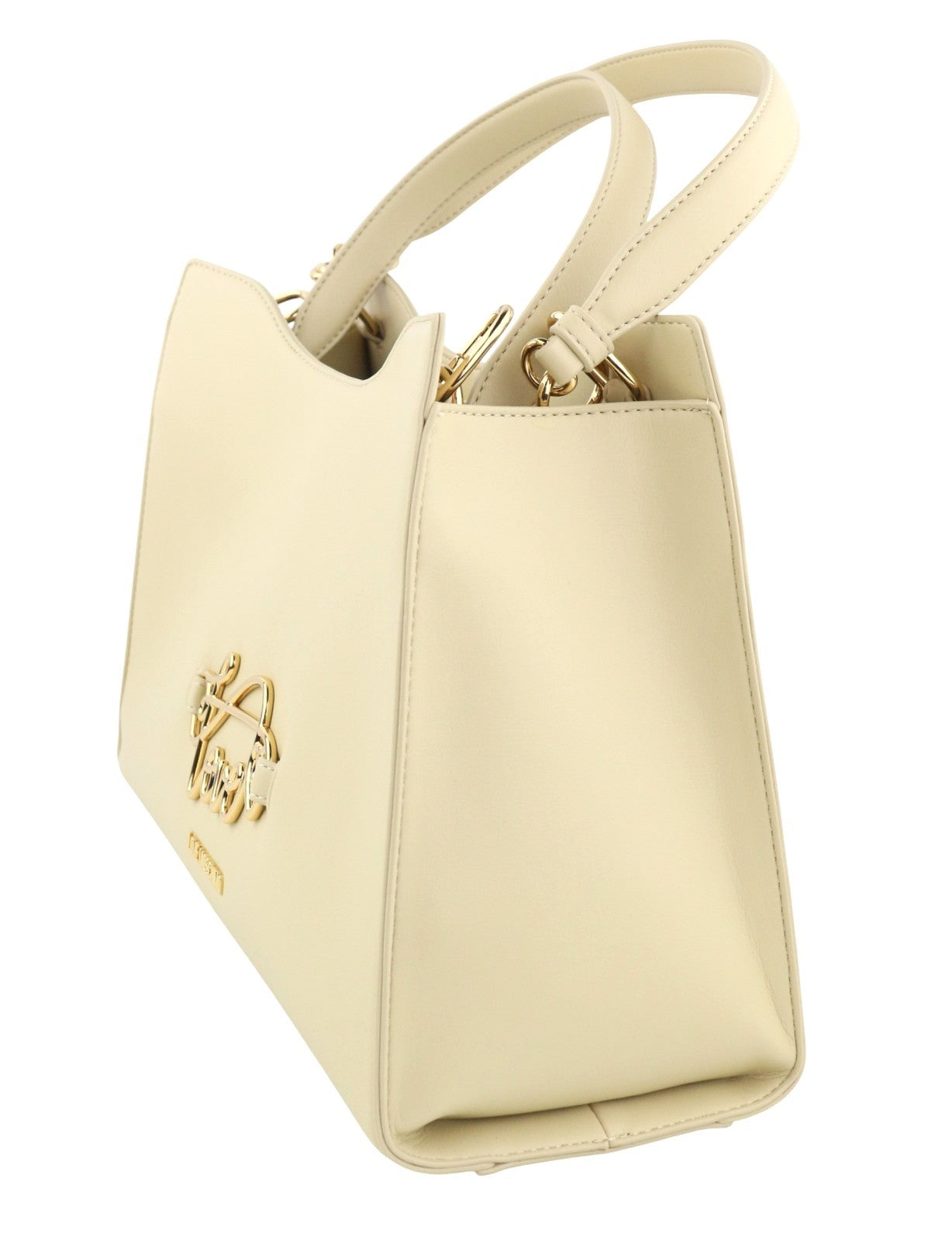 LOVE MOSCHINO Borsa PU Soul Women Bag OS Beige Double Handle Gold Detail