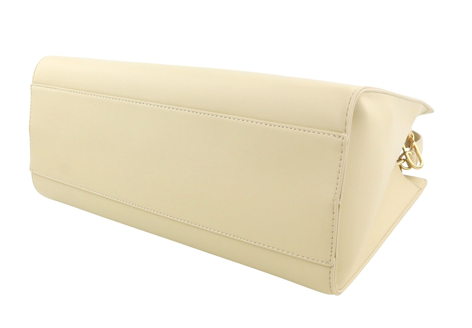 LOVE MOSCHINO Borsa PU Soul Women Bag OS Beige Double Handle Gold Detail