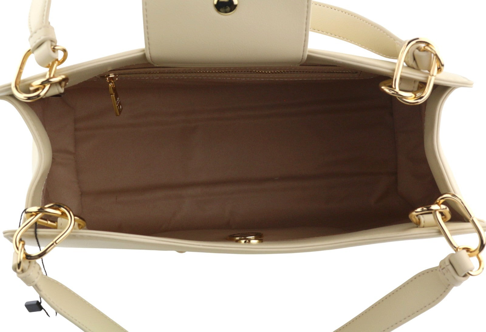 LOVE MOSCHINO Borsa PU Soul Women Bag OS Beige Double Handle Gold Detail