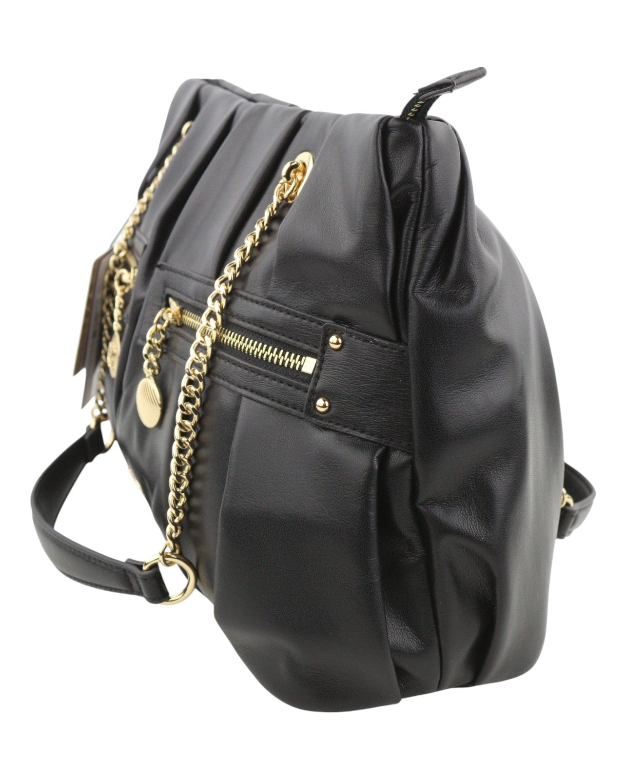 LOVE MOSCHINO Borsa PU Grs Nero Women Bag OS Black Gold Tone Handle