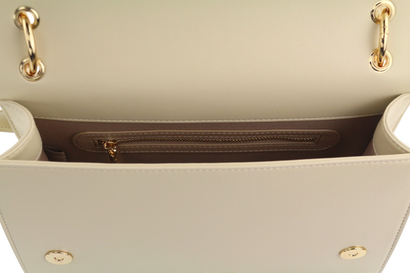 LOVE MOSCHINO Borsa PU Soul Women Bag OS Beige Gold Detail Crossbody