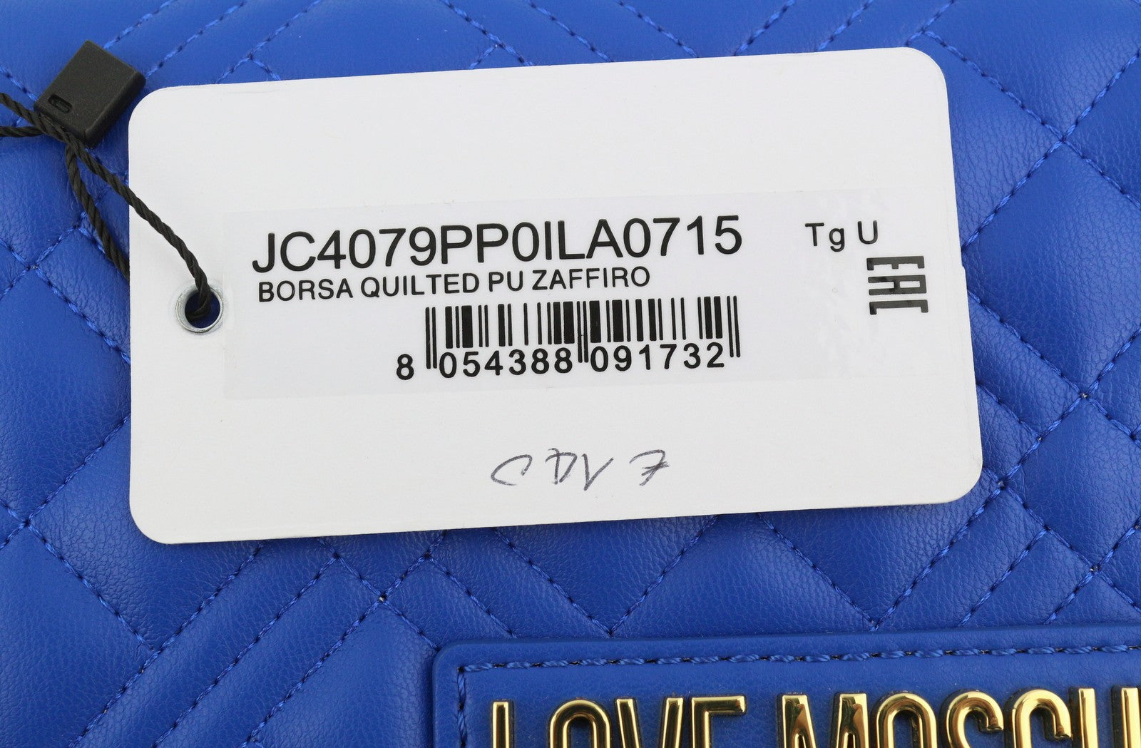 LOVE MOSCHINO Borsa Quilted PU Zaffiro Women Bag Blue Square Crossbody