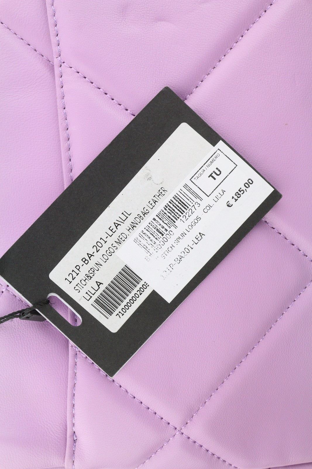 LA CARRIE Stich&Spun Logos Women Bag OS Purple Quilted Leather Crossbody