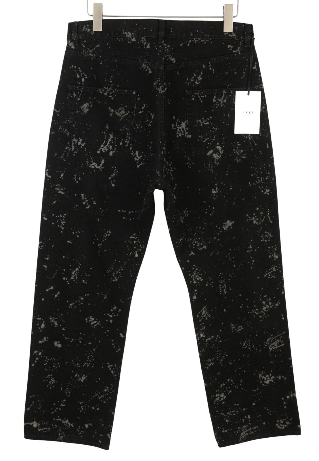 1989 STUDIO Spot Rhodesian Men Jeans W33 Black Paint Detail Zip Fly RRP501