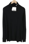 T-Shirt Fitted Turtleneck L/S Tap Shoe Blanc