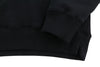 Black Cotton Hoodie