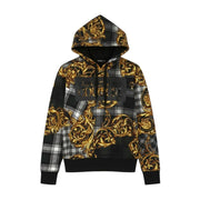 VERSACE COUTURE Felpa Garzata Highland Print Women Hoodie 42 M  Pull On RRP439