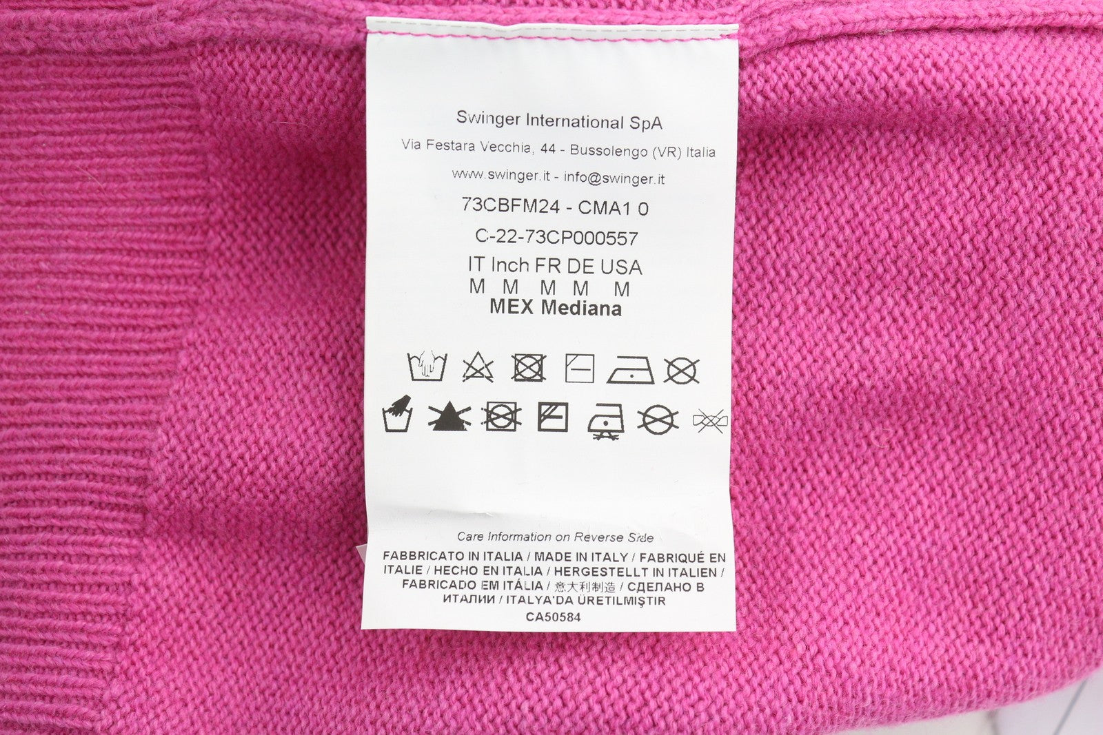 CHIARA FERRAGNI Maxilogo Mania Women Jumper M Cashmere Wool Crop RRP248