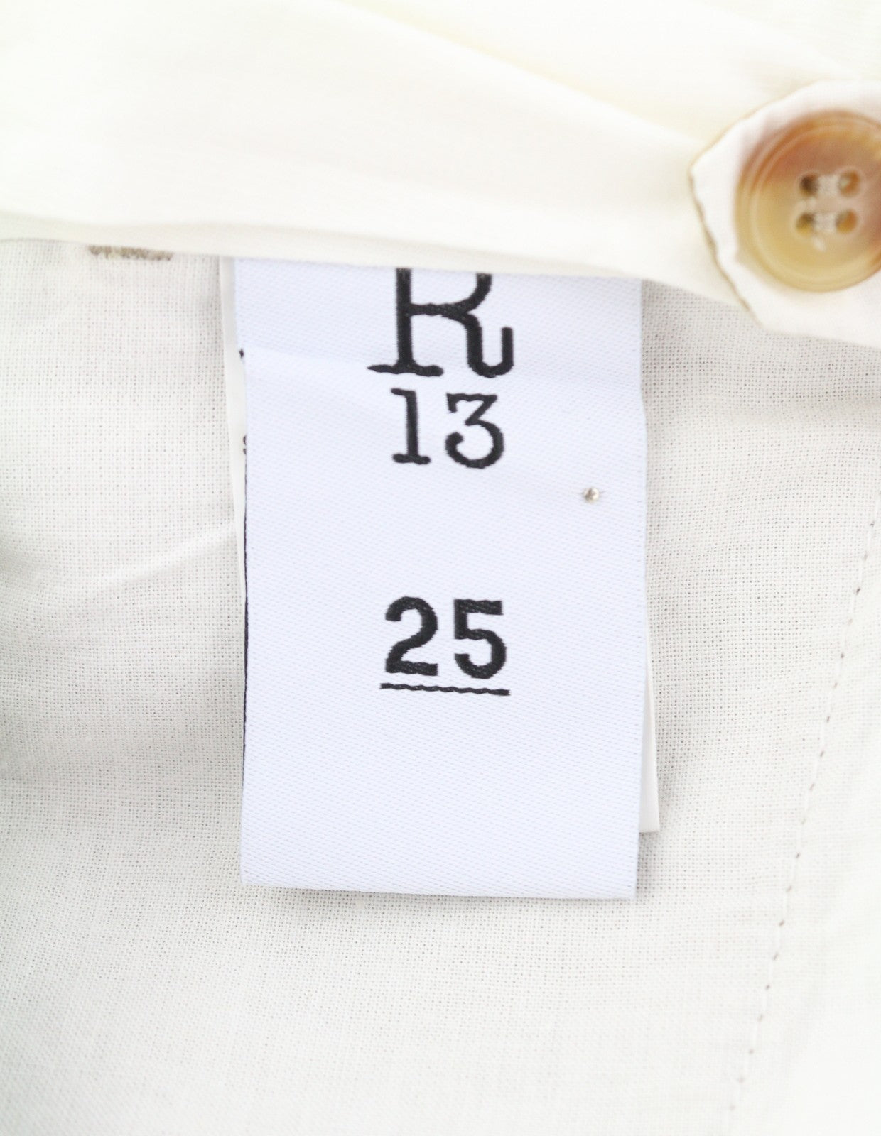 R13 Wide Leg Women Trousers 25 Khaki Linen Pleated Button RRP699