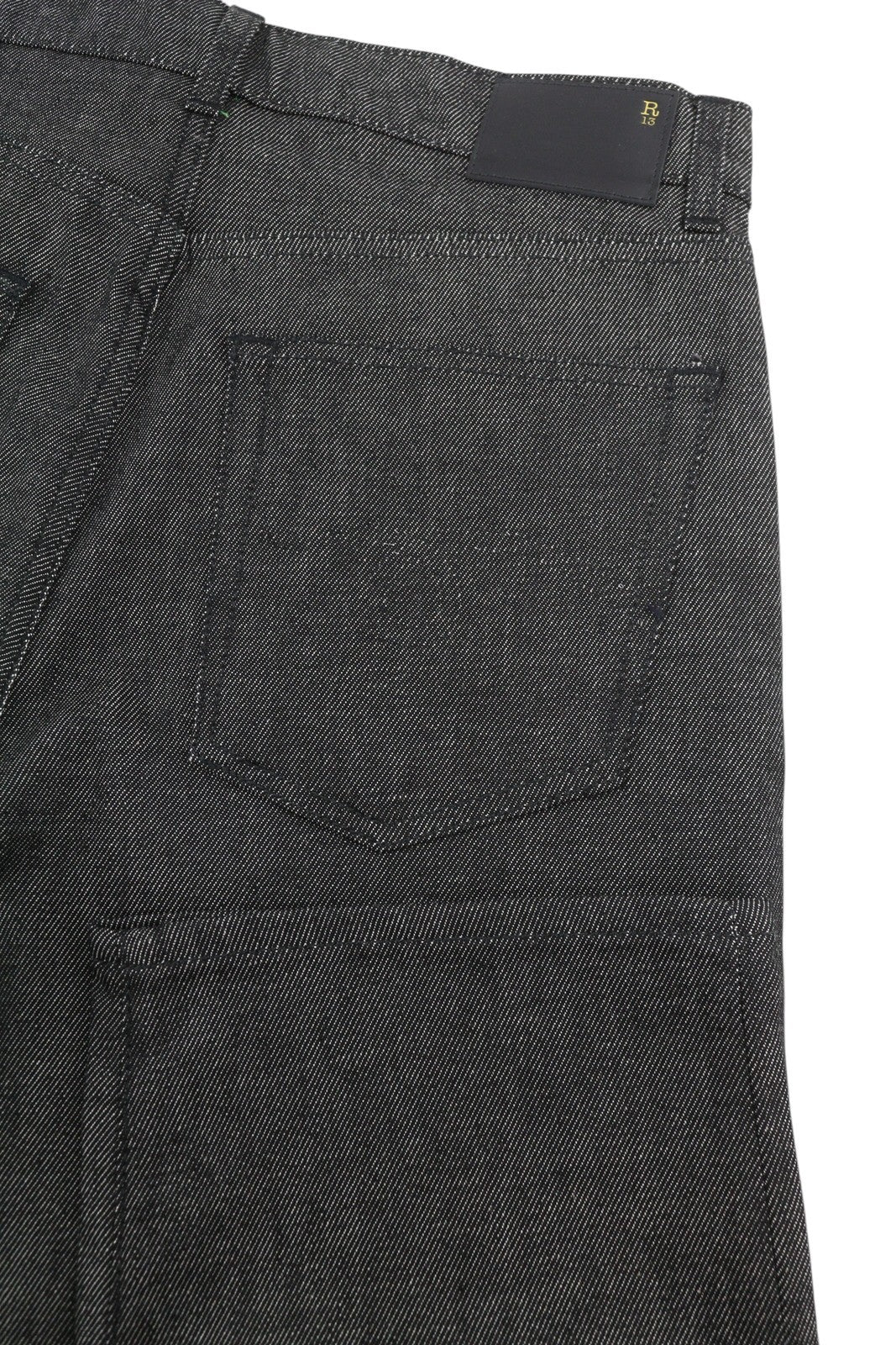 R13 Boyfriend Women Jeans 26 Vintage Grey Cropped Zip Fly