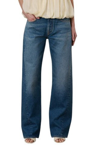 ARMARIUM Diletta Women Jeans 38 Blue Faded Relaxed Twisted RRP415