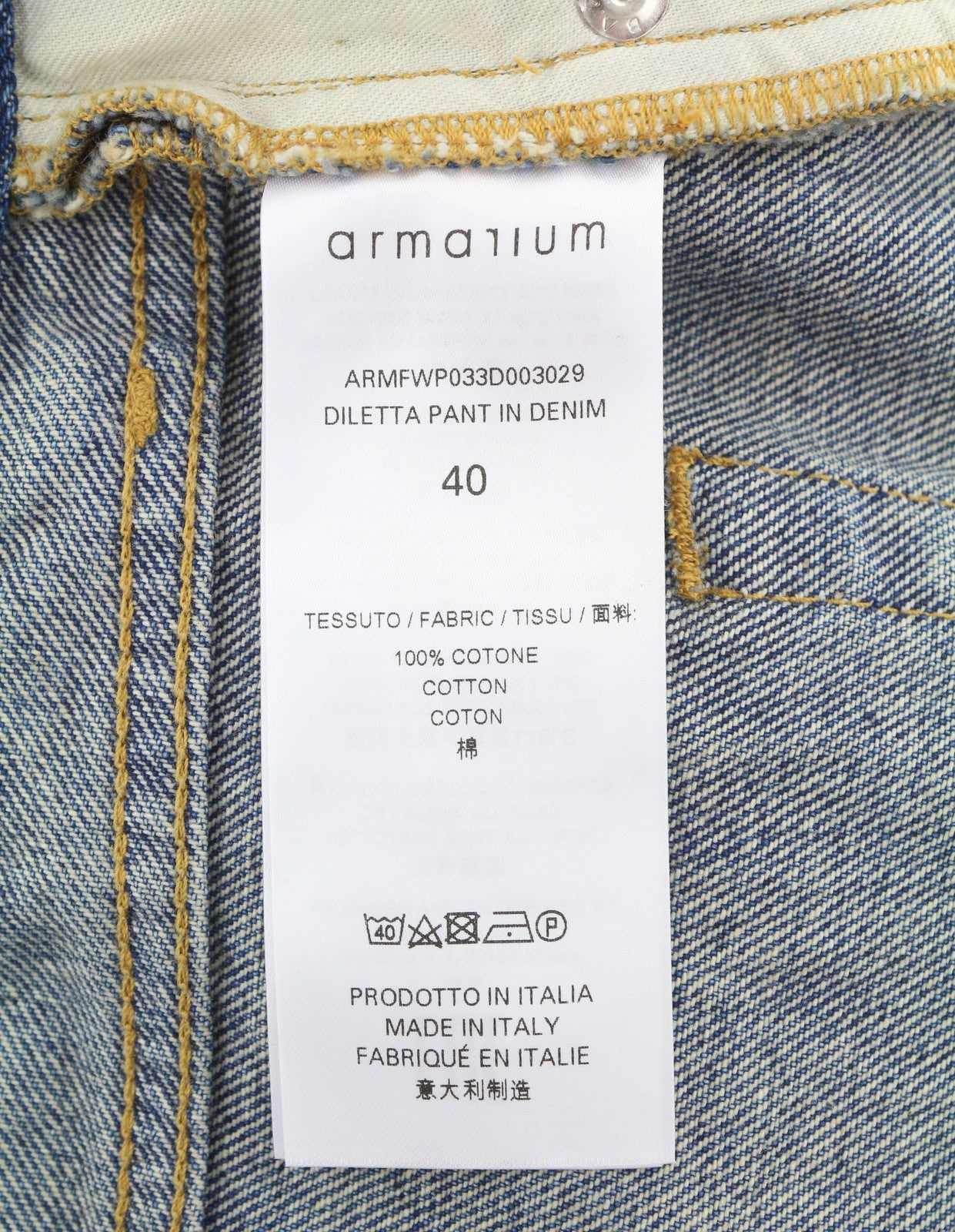 ARMARIUM Diletta Women Jeans 40 Blue Faded Relaxed Twisted RRP415