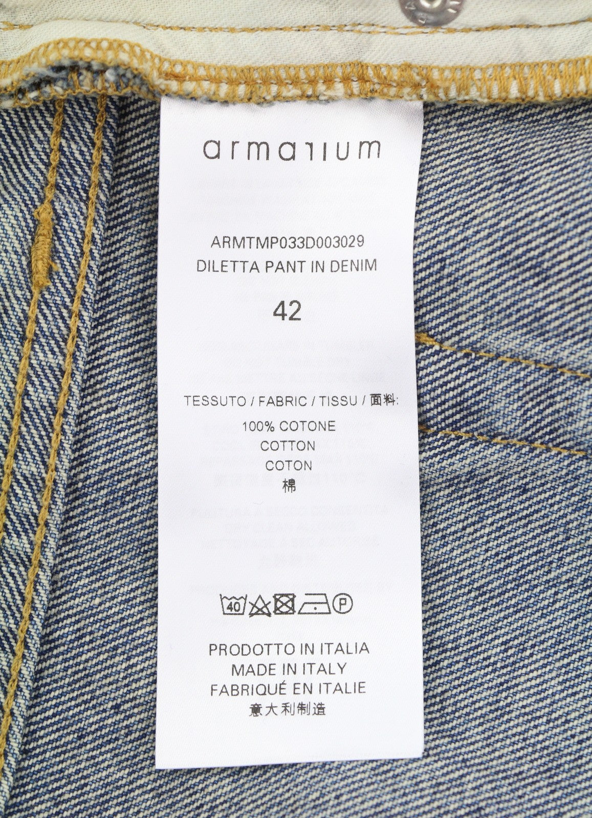 ARMARIUM Diletta Women Jeans 42 Blue Faded Relaxed Twisted RRP415