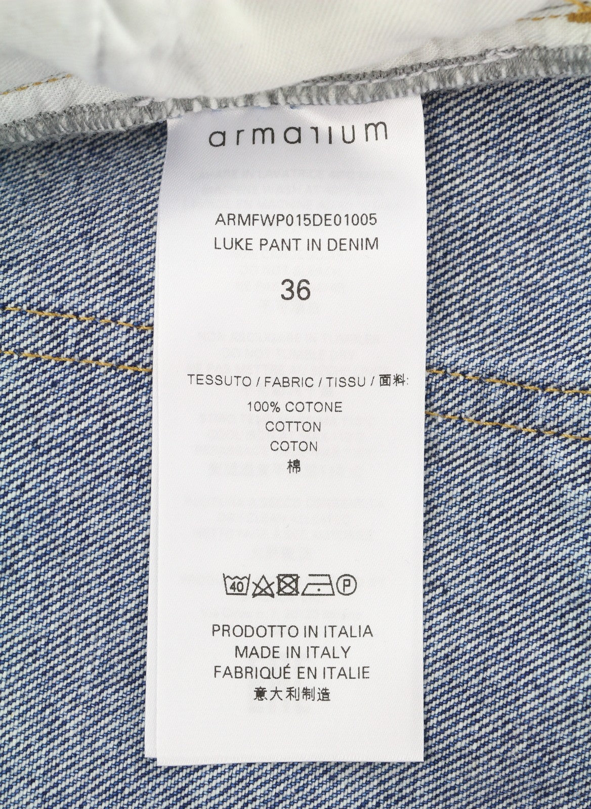 ARMARIUM Luke Women Jeans 36 Blue Distressed Relaxed Button RRP570